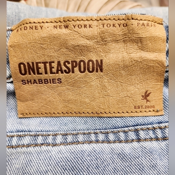 ONETEASPOON Shabbies Drawstring Boyfriend Denim Pants In Montana Wash S… - Picture 8 of 11